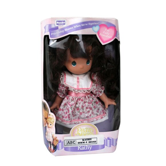 Precious Moments "Kathy"10" Vinyl  Doll 1995 Fully Poseable Rose Art   #11000 - Picture 2 of 7